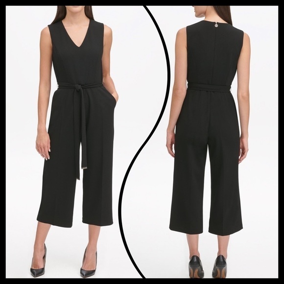 Tommy Hilfiger Size 12 Large Black Jumpsuit NWT - Picture 2 of 2